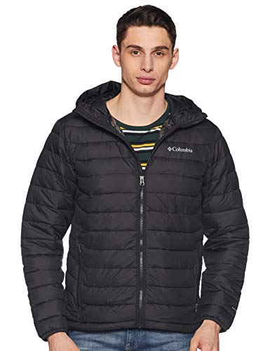 Columbia Powder Lite Chaqueta para Hombre, Negro, M