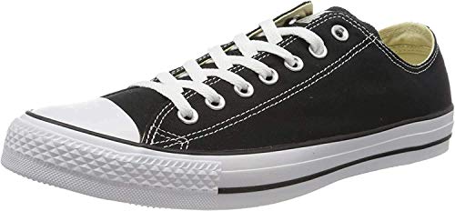 Converse Chuck Taylor All Star Ox, Zapatillas Unisex Adulto, Negro (Black/White), 37 EU