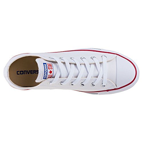 Converse Chuck Taylor Core Lea Ox, Zapatillas De Cuero Unisex Adulto, Blanco, 40 EU