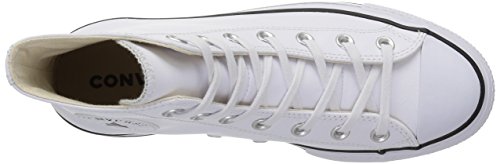 Converse Chuck Taylor CTAS Lift Clean Hi, Zapatillas Altas para Mujer, Blanco (White/Black/White 102), 39 EU