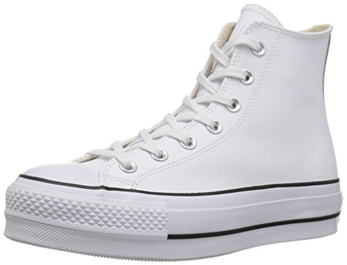 Converse Chuck Taylor CTAS Lift Clean Hi, Zapatillas Altas para Mujer, Blanco (White/Black/White 102), 39 EU