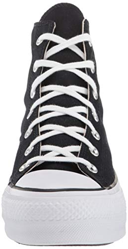 Converse Chuck Taylor CTAS Lift Hi, Zapatillas para Mujer, Negro (Black/White/White 001), 37.5 EU