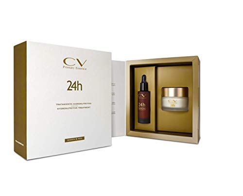 Cosmética natural Unisex. Pack 24h de CV. Crema y Serum: hidratación perfecta para todos los tipos de piel, incluso las más sensibles.