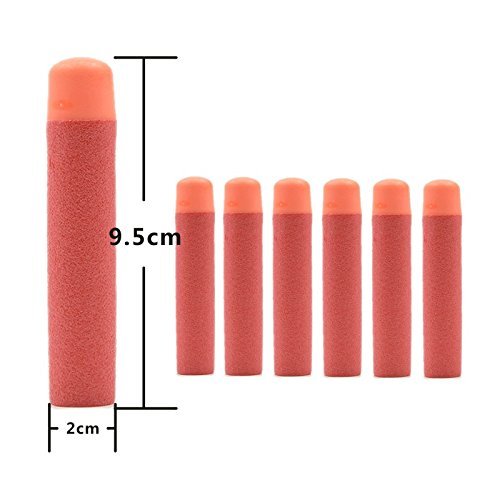 COSORO 60pcs 9,5 cm de espuma suave bala para recarga recarga dardos para Nerf N - Strike Mega Centurion Elite Series Blasters pistola de juguete