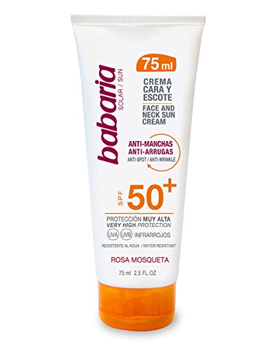 Crema Cara Y Escote SPF 50+ Antimanchas y Antiarrugas Rosa Mosqueta