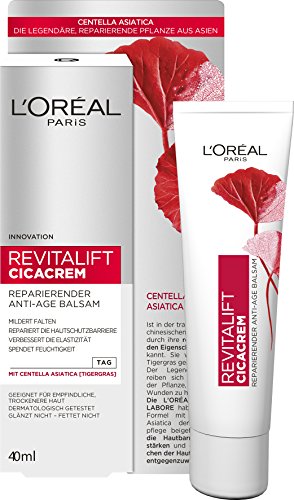 Crema cuidado anti-arrugas L 'Oréal Paris Revitalift Cica, pack de 1 unidad (1 x 40 ml)
