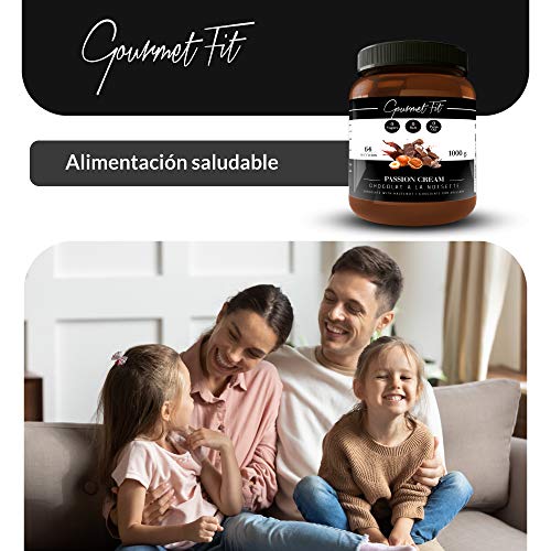 Crema de Cacao y Avellanas Hiperproteica sin Azucares ni grasas saturadas - Sin aceite de palma - formato 1KG Increíble Sabor (Avellanas)