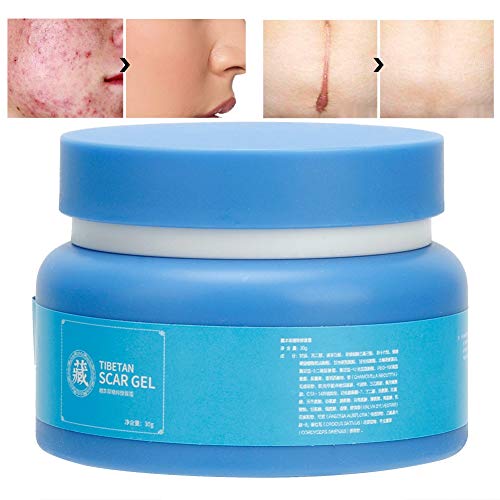 Crema Eliminadora de Cicatrices, Tratamiento de Cicatrices Crema reparadora de la cara y el cuerpo para cicatrices quirúrgicas, estrías 30g