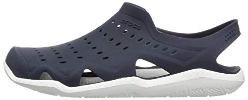 Crocs Swiftwater Wave M Zapatos de agua Hombre, Azul (Sea/Blue/White/Strap), 43-44 EU (9 UK)