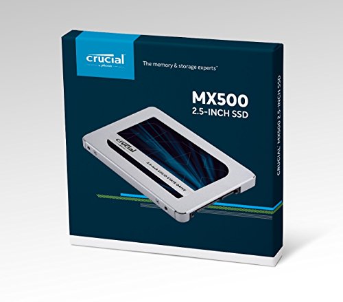 Crucial MX500 2TB CT2000MX500SSD1 Unidad interna de estado sólido-hasta 560 MB/s (3D NAND, SATA, 2.5 Pulgadas)