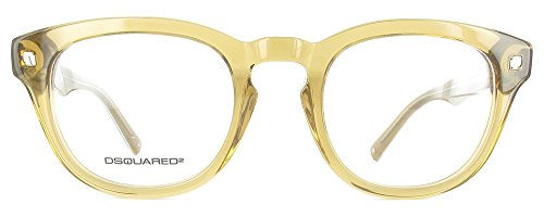 D-Squared D Squa Brillengestelle Dq5114 Monturas de Gafas, Amarillo (Gelb), 48 para Mujer