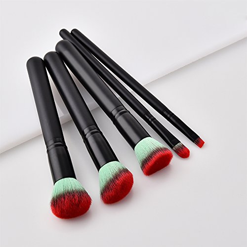 Demarkt 5x a Maquillaje de Ojos Rubor Contorno brochas de maquillaje bellezde los Labios Corrector Brochas Cosméticas 24 * 10 * 1.6cm