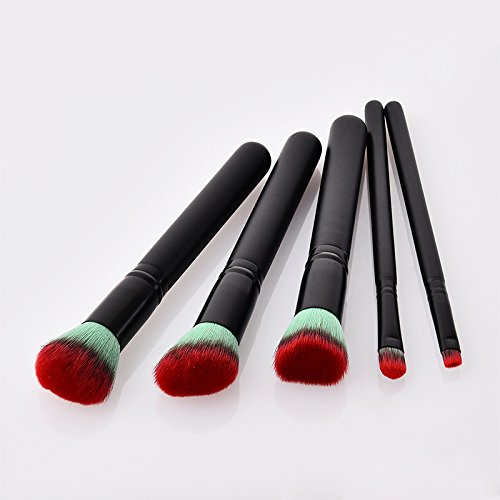 Demarkt 5x a Maquillaje de Ojos Rubor Contorno brochas de maquillaje bellezde los Labios Corrector Brochas Cosméticas 24 * 10 * 1.6cm