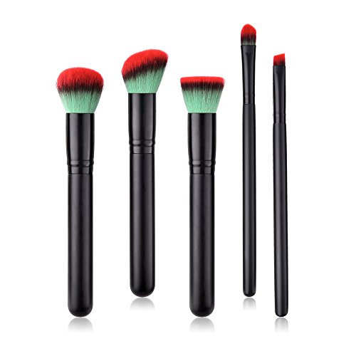 Demarkt 5x a Maquillaje de Ojos Rubor Contorno brochas de maquillaje bellezde los Labios Corrector Brochas Cosméticas 24 * 10 * 1.6cm