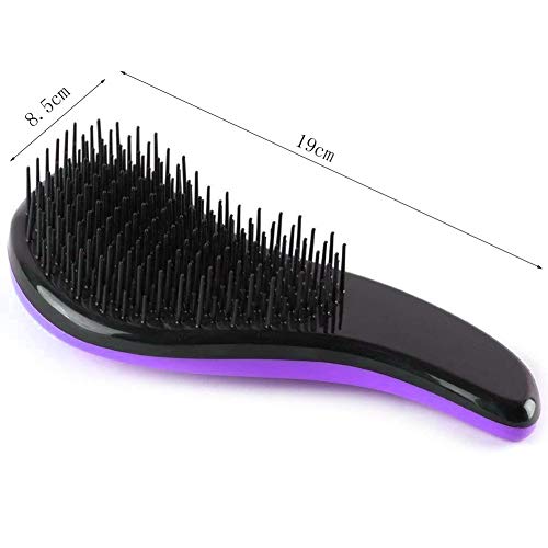 Demarkt Mejor Cepillo de Pelo Peines Tangle-Free Gran Grueso Ondulado Rizado o Cabello Fino Sobre Mujeres Niñas（Violeta)