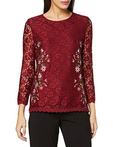 Desigual Blouse Mila Blusas, Rojo (Rojo Oscuro 3029), S para Mujer