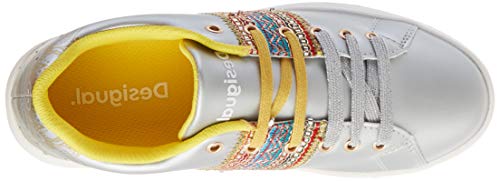 Desigual Shoes Cosmic Exotic Moon, Zapatillas para Mujer, Plata 2004, 41 EU