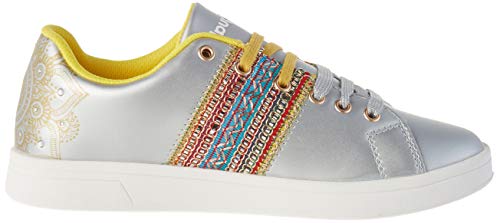 Desigual Shoes Cosmic Exotic Moon, Zapatillas para Mujer, Plata 2004, 41 EU