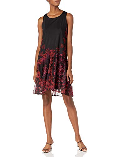 Desigual Vest_Canton Vestido Casual, Negro, XS para Mujer