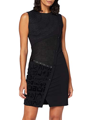 Desigual Vest_New HYORK Vestido Casual, Negro, S para Mujer