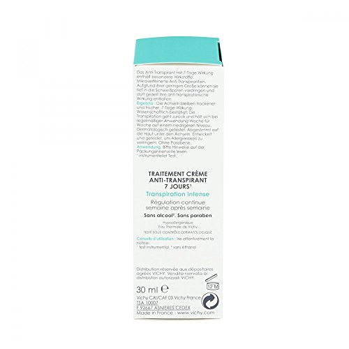 Desodorante Crema Reguladora Anti-transpirante 7 días,40 ml. - Vichy