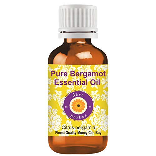 Deve Herbes Aceite esencial de bergamota pura (Citrus bergamia) 100% de grado terapéutico natural vapor destilado 15ml (0.50 oz)