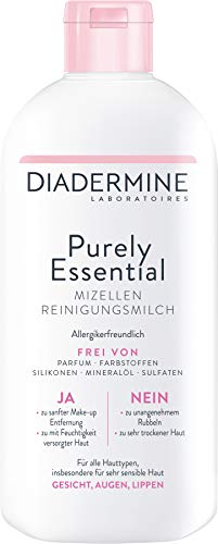 DIADERMINE Purely Essential - Leche de limpieza micelar (1 x 400 ml)