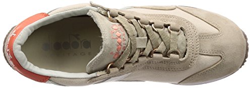 Diadora Donna 156030 25017 Sneakers Beige-Arancione Suede-Canvas Spring-Summer 2018