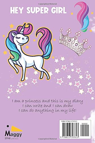 Diary of a Super Girl Zaria: Cute Custom Notebook for Zaria.  -  6 x 9 in 150 Pages for a Super Girl (Customized Diary for a Super Princess)