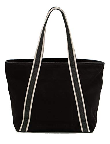 Diesel Bolso Shopper CANVAS JP Mujer bolso de hombro (Negro)