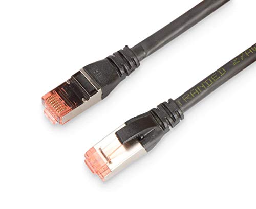 Digitus 5m Cat6 S-FTP - Cable de red (5 m, Cat6, SF/UTP (S-FTP), RJ-45, RJ-45, Negro)