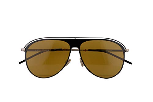 Dior Christian Dior0217S gafas de sol w / 59mm Lente de Brown 71C70 0217 0217 / S Dior0217 / S hombre Amarillo negro Grande