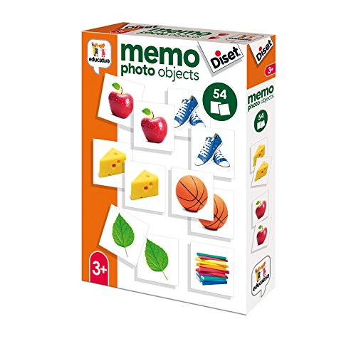 Diset- Juguete educativos Memo Photo Objects, Multicolor (68946)