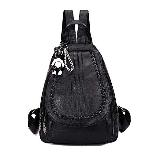 DKRETS Mochila Mujer Fort Bolsa Femenina Mochila Estudiante De Secundaria Mochila Mochila Al Aire Libre Negro