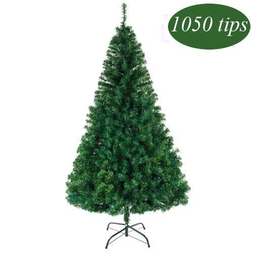 Douglas Árbol De Navidad Árbol De Pino De 6 Pies De Navidad Artificial con Bisagras del Soporte del Metal, De Primera Calidad Unlit Árbol Spruce Completa con 1.000 Puntas De Las Ramas