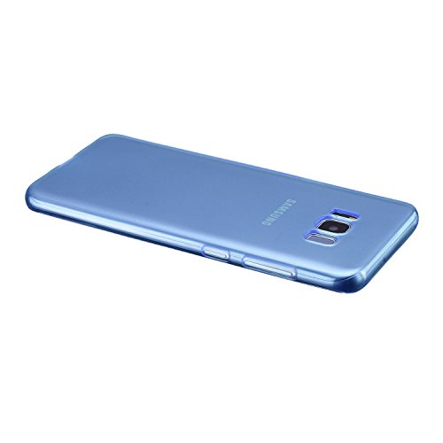 doupi UltraSlim AllClear Funda Compatible con Samsung Galaxy S8, Silicona Cover Ligero Carcasa Protectora, Azul