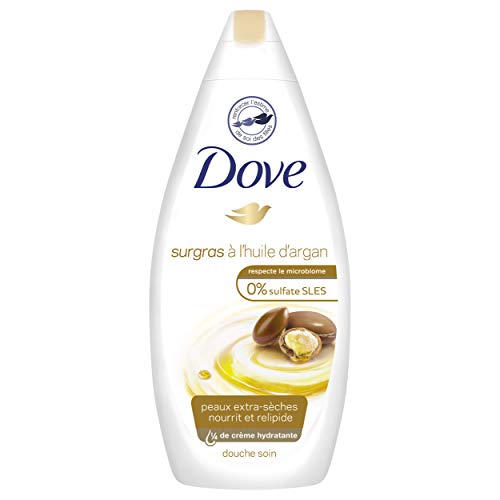 Dove Gel de ducha Set de 2 surgras aceite de argán 750 ml