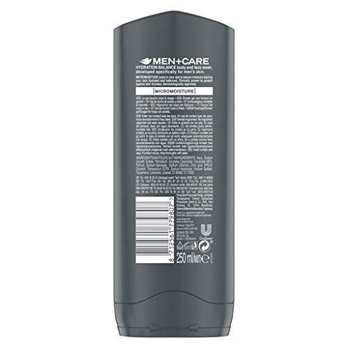 Dove Men + Care Gel Douche Homme Hydratant Pour le Corps et le Visage (Lot de 6 x 250ml)