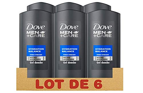 Dove Men + Care Gel Douche Homme Hydratant Pour le Corps et le Visage (Lot de 6 x 250ml)