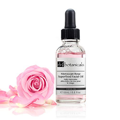 Dr Botanicals - Aceite facial de rosa marroquí superalimentario, 15 ml