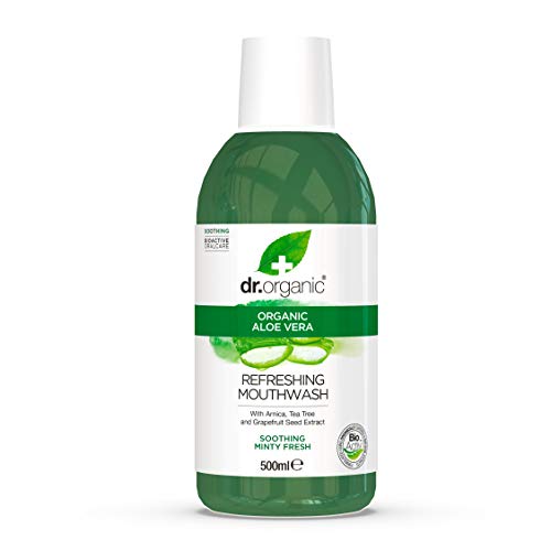 Dr. Organic Enjuague Bucal Aloe Vera Organico 500 ml