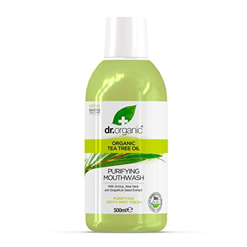 Dr. Organic Enjuague Bucal Arbol Del Te Organico 500Ml 1 Unidad 500 g