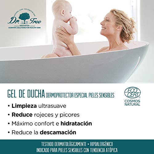 Dr. Tree | Gel de ducha dermoprotector | Pieles sensibles | 500 ml.