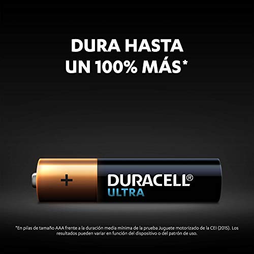 Duracell Ultra AAA con Powerchek, Pilas Alcalinas (paquete de 12) 1,5 Voltios LR03 MN2400