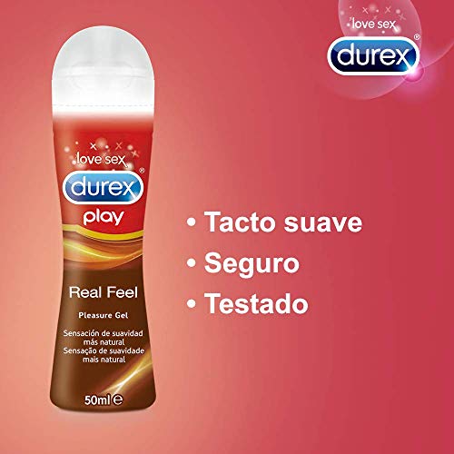 Durex Play Lubricante Real Feel de base silicona larga duración - 50 ml