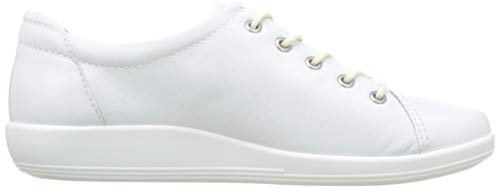 ECCO Soft 2.0, Zapatos de Cordones Derby para Mujer, Blanco (1007white), 37 EU