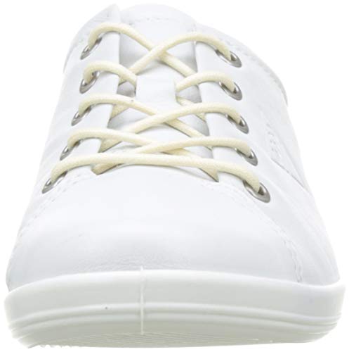 ECCO Soft 2.0, Zapatos de Cordones Derby para Mujer, Blanco (1007white), 37 EU