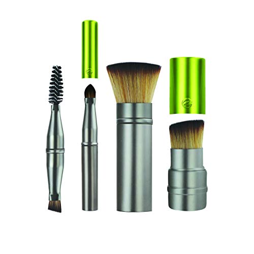 EcoTools® REFRESH IN 5™ - Juego con brochas de maquillaje retráctiles