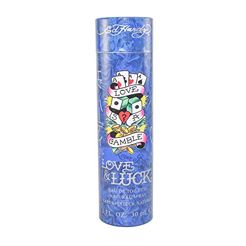 Ed Hardy Love and Luck Agua de colonia para hombre en spray, 30 ml