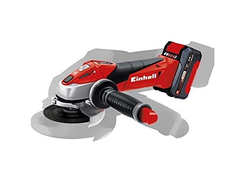 Einhell Expert Amoladora TE-AG 18/115 Li Kit Power X-Change, Li-Ion, 18 V, incluida Batería de 3,0 Ah y Cargador Rápido (ref. 4431119)